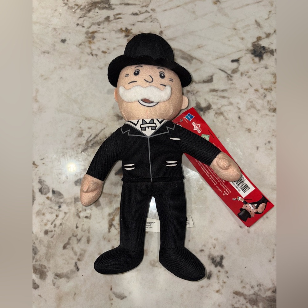 Classic Black and White Plush Toy